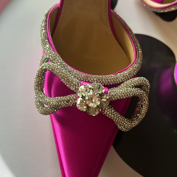 Mach & Mach Strass Bow Double Ankle-Strap Pumps size 10/Eu 40 - Picture 5 of 10